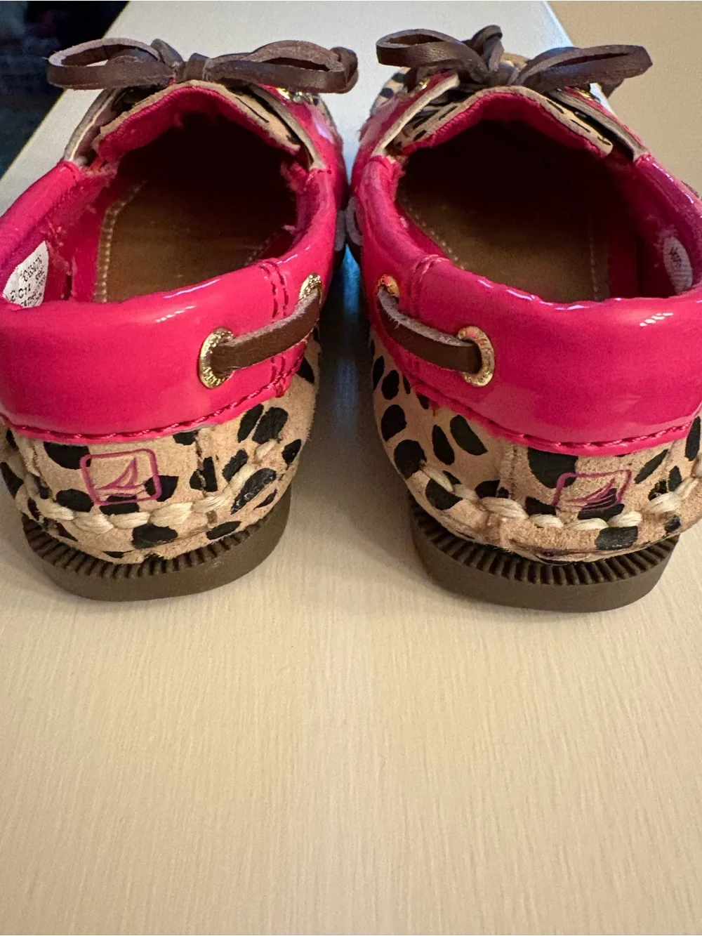 Sperry Top Siders Boat Shoe Leopard and Pink